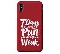 Sept jours sans jeu de mots rend un faible Coque pour iPhone XS Max