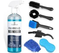 Sept-Kit De Nettoyage Vélo 7 En 1, Outil De Brosse De Nettoyage De Vélo, Kit D'outils De Nettoyage De Vélo, Kit Nettoyage Vtt Adapté À Différents Types De Vélos