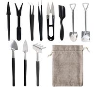 SEPT-Kit d'Outils 12-en-1 pour Succulentes avec Sac de Rangement - Coffret Jardinage Miniature pour Plantes d'Intérieur, Terrariums & Rempotage - Idéal comme Cadeau pour Amoureux des Plantes