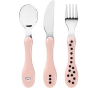 Sept-Lässig Set De Couverts Pour Enfants 3 Pièces Cuillère Fourchette Couteau Manche En Plastique En Acier Inoxydable/Coutlery 3 Pcs Little Chums Mouse