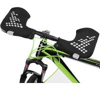 Sept-Lixada Gants De Vélo, Mitaines De Guidon Pour Vélo De Montagne, Chaudes, Coupe-Vent, Réfléchissantes, Couvertures Thermiques, Mitaines De Bar Pour Vélo, Réchauffe-Poignée De Vélo Vtt (Noir+Blanc