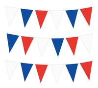 Sept-Lot De 100 Fanions Triangulaires De 36 M De Couleur Union Jack Pour Intérieur Et Extérieur - Pour Défilés De La Fête Nationale, Fête Royale, Fête Sportive, Anniversaire, Mariage