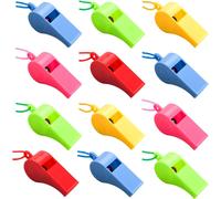 Sept-Lot De 12 Sifflets Colorés En Plastique Pour Arbitre, Entraîneurs, Arbitres, Sports Officiels