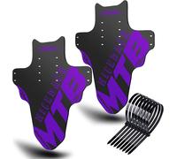 Sept-Lot De 2 Garde-Boues Vtt Mudguard Fit 20"-29" Garde-Boue Avant Et Arrière Compatible Vélo