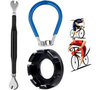 Sept-Lot De 3 Outils De Rayons De Vélo Pour Clé À Rayons En Acier Forgé Pour Jantes De Vélo, Calibre 10-15 (Noir Et Bleu)