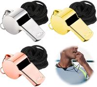 Sept-Lot De 3 Sifflets D'arbitre, Sifflets D'éducation Physique Pour Enfants - En Acier Inoxydable - Personnalisables - Sifflet De Sport - Sifflet Multifonction - Pour Entraîneur De Football