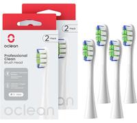 Sept-Lot De 4 T¿¿Tes De Brosse ¿¿ Dents ¿¿Lectriques Avec Poils Dupont - Pour Brosse ¿¿ Dents ¿¿Lectrique - En Forme De W - Pour Brosse ¿¿ Dents Sonique, Blanc