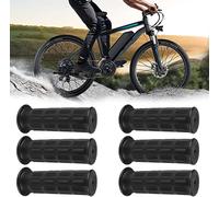 Sept-Lot De 6 Poignées De Brouette Diamètre Intérieur 30 Mm : Poignées De Brouette Longueur 12 Cm, Poignées De Guidon De Vélo En Caoutchouc, Antidérapantes Pour Vélo, Fauteuil Roulant, Moto, Noir