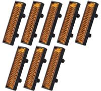 Sept-Lot De 8 Réflecteurs Pour Pédales De Vélo - Sécurité Nocturne - Pédale D'avertissement - Réflecteur De Vélo - Convient Pour Les Vélos