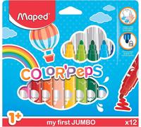 Sept-Maped Feutre Color'peps Maxi, Étui Carton De 12,