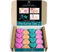 Sept-Mixte Mélange De Cires À Fondre Pour Parfums Set 2 - Inlcudes 4 De Chaque X 5g De Parfums Inspirés Dans Des Cires À Fondre En Forme De Coeur - Madame Coco, Sauvage, La Vie Belle, Lady 1 Million