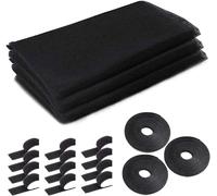 Sept-Moustiquaire Fenêtre,3 Pièces Filet Écran Insecte,Mosquito Net,Rouleau Moustiquaire Insect Stop Standard Fenêtre,Pour Porte Rideaux Fenetres Noir 130 X 150cm