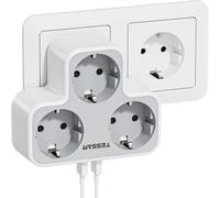 Sept-Multiprise Murale Avec 3 Sortie Ac Murale Et 2 Port Usb, Prise Usb Multiple 3600w Convient Aux Téléphones Portables, Maisons Et Bureaux