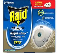 Sept-Night & Day Trio Anti-Moustiques À Sable Compressé, Lot De 2 Recharges, Sans Parfum