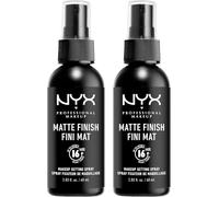 Sept-Nyx Professional Makeup Spray Fixateur Setting Spray Dewy Finish, Spray De Finition, Tenue Longue Durée, Fini Mat, Formule Vegan, Lot De 2, Modèle : Matte