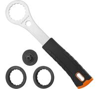 Sept-Outil Centerlock Pour Vélo, Clé De Pédalier Avec 2 Adaptateurs Et 1 Outil De Couvercle De Manivelle Compatible Avec Shimano Hollowtech Ii, Bb9000, Bbr60