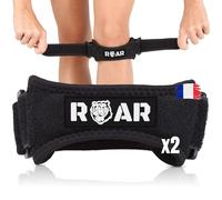 Sept-® Pack 2x Genouillère Rotulienne, Strap Genou, Tendinite Genou, Genouillere Epitact, Genouillere Syndrome Rotulien, Genouillere Maintien Genoux, Genouillère Pour Sport (Noir)