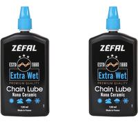 Sept-Pack Extra Wet Lube - Lot De Deux Bouteilles De Lubrifiant Céramique Premium Chaîne Vélo - Très Longue Durabilité - 120 Ml Chaque Bouteille