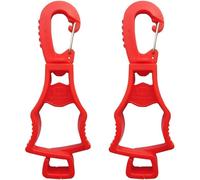 SEPT-Patented Glove Clips, Work Gloves Grabber Holder Clip to Pants, 2 Pieces Red