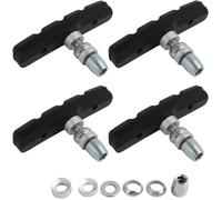Sept-Patin De Frein Vélo 2 Paires 70mm V, V-Brake Pour Vtt, Patins De Frein À Tige, De Frein No Noise Pour Cycle Vtt Vtc Ville, Kit De Plaquettes Pour Vélo