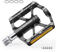 Sept-Pedale Vtt, Cale Pied Velo Avec 3 Roulements Scellés, Réflecteurs Pédales De Vélo En Aluminium Cnc Pédales De Vtt Antidérapantes Pour Vélo De Route, Vélo Électrique, Vélo Ride