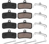 Sept-Plaquettes Frein Vélo, 4 Paires Plaquettes De Frein À Disque Semi-Métalliques Für Shimano Saint Br-M810 Zee M640 Xtr-M9120 Deore Xt Br-M8020 Br-Mt420 Mt510 Mt520 Tektro Hd M745 Trp Etc