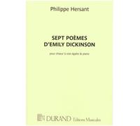 Sept Poemes D'Emily Dickinson