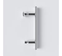 Sept-Poignée De Porte De Douche, Écartement Des Trous 145 Mm, Poignée De Porte En Verre, Poignée De Cabine De Douche En Acier Inoxydable, Poignée Étrier, Longueur 210 Mm