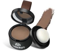 Sept-Poudre De Racine De Cheveux, Hair Root Concealer, Hairline Shadow Cover Up Powder Utilisation, Hommes De Cheveux De Femmes Pour La Ligne Des Cheveux, Bouteille Noire- Marron Foncé