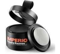 Sept-Poudre Racines - Concealer Pour Cheveux Pour Épaissir Les Cheveux, Pour Les Femmes Et Les Hommes, Make-Up Pour Cheveux Résistant À L`Eau, Pour Masquer Les Racines - 4 G (Noir)