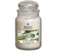 Sept-Price's - Grande Bougie En Pot Musc Blanc - Parfum Doux, Délicieux Et De Qualité - Parfum Longue Durée - Jusqu'à 150 Heures De Combustion
