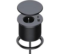 Sept-Prise Encastrable Multiprise, Bloc Prise Encastrable,Plan De Travail, Prise Bureau Pour La Cuisine Bureau,Les Meubles Avec 1 Prise, 1 Port Usb C, 1 Port Usb A, 80 Mm De Diamètre, 1,5m De Câble