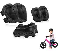 Sept-Protection Roller Enfant, 6 En 1 Ensemble De Protections Réglables Genouillères Coudières Protège-Poignets, Support Pad Pour Skateboard, Roller, Vélo