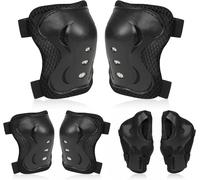Sept-Protection Roller Enfant, Kit De Protection Pour Patins À Roulettes Vec Genouillères, Coudières Et Protèges-Poignets 6 En 1, Equipement De Protection Pour Le Patinage À Roulettes Scooter