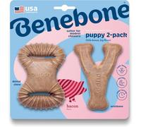 SEPT-Puppy Wishbone Dog Chew Toy, Made in USA, Real Bacon Flavor, Small