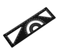 Sept-Règle En Métal 4 En 1 De 15 Cm, Multifonction, À Bord Droit, Rapporteur, Échelle De Géométrie Triangulaire, Échelle Numérique Pour Enseignant, Outil D'apprentissage - Noir