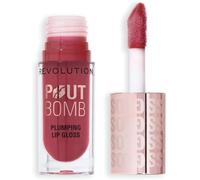 Sept-Revolution Beauty, Gloss Repulpant Pout Bomb, Brillance Intense Avec Acide Hyaluronique & Peptides, Végan & Sans Cruauté, Rose Mauve Sauvage