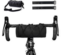 Sept-Sac De Guidon 24x10 Cm, Sacoche De Guidon De Vélo 2.4l, Sac De Rangement Avant De Vélo, Imperméable Sac De Montagne Avec Bandoulière, Sac De Panier De Vélo Étanche Vélo (Noir)