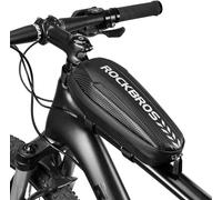 Sept-Sacoche De Cadre 1,1l/1,5l Vtt Sacoche De Vélo Route Coque Rigide Robuste Sac De Rangement Léger Top Tube De Vélo Pliant Noir