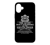 Sept Saints fondateurs de l'Ordre des Servites Prions pour Nous Catholiques Coque pour iPhone 16 Plus