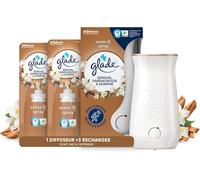 Sept-Sense & Spray Diffuseur À Détection De Mouvement - Infusé Aux Huiles Essentielles - Jusqu'à 2 Mois De Parfum - Sensual Sandalwood & Jasmine - 1 Diffuseur + 3 Recharges