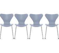 Sept / Série Chaise 3107 Frêne Set de 4 pièces Fritz Hansen Lavender blue - FRITZ HANSEN 4X 3107 LAVE
