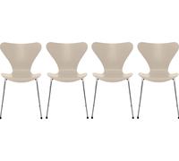 Sept / Série Chaise 3107 Frêne Set de 4 pièces Fritz Hansen Light blue - FRITZ HANSEN 4X 3107 BEIG