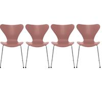 Sept / Série Chaise 3107 Frêne Set de 4 pièces Fritz Hansen Wild rose - FRITZ HANSEN 4X 3107 WILD