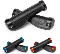 Sept-Set De Poignées De Vélo, Gauche Droite, Pour Poignées De Guidon Jusqu'à Ø 22 Mm, Poignée De Guidon De Vélo Avec Embout Et Anneau De Fixation, Poignée De Guidon De Vélo Mtb