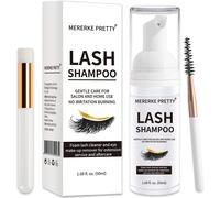 Sept-Shampooing Extensions De Cils 50 Ml + Brosse - Nettoyant Moussant Paupières - Sensible Sans Paraben Ni Sulfate - Lave Cils Et Bain De Cils Pour Extensions - Salon Et Soins À Domicile