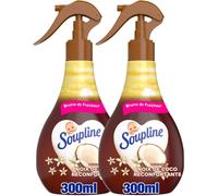 Sept-Soupline Spray Brume De Linge Parfum Coco, Brume Parfumée Pour Linge De Maison Et Vêtements, Complément Idéal À Votre Lessive Et À Votre Adoucissant Linge, Lot De 2 X 300 Ml