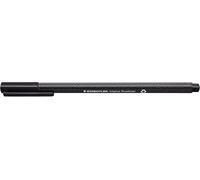 Sept-Staedtler 334-9 Triplus Fineliner (Triangulaire, Superfin, Pointe À Cadre Métallique, Largeur De Trait Env. 0,3 Mm, 10 Pièces) Noir
