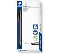 Sept-Staedtler - Ball 4320f - Stylo-Bille Triangulaire Pointe Moyenne 1 Mm Noir - 4320 M-9