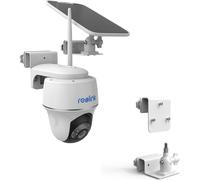 SEPT-Support de gouttière pour appareil photo et panneau solaire compatible avec Reolink Argus 3MP, 4MP/2K, 5MP/2K, 4K/8MP, Reolink Go PT Ultra, support de gouttière blanc